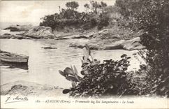 Corsica CPA Corsica Ajaccio Walk of the Sanguinary Islands Scudo