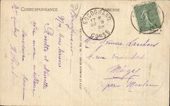 Panorama de Corcega CPSM Corcega Ajacio