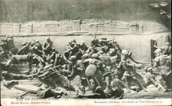 Vida de CPA del arco Orleans de Jeanne tomada de las torrecillas durante ataque