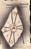 CPA Militaria Drapeau allemand du 68eme d infanterie Pomeranien 