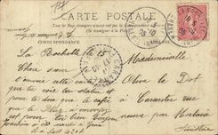 Royan - Statue - Reperations - Cafe Brasserie Eugene Fromentin - CPA