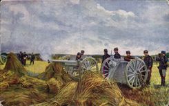 CPA Militaria En guerre Notre glorieux 75 Canon 