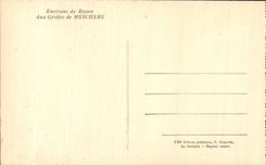 Meschers - Les Grottes Femme au rouet Folklore Costume - CPA 