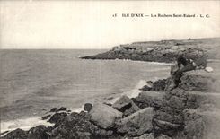 Ile d Aix - Les Rochers Saint Eulard - CPA 