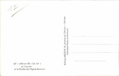 Ars en Re - Le Clocher et le porche de l Eglise Romane - CPA 