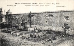 CPA Militaria the Great War 1914 Battles of the Marne 1914 Cemetery of Chambry after the battle
