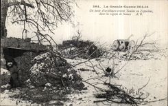 CPA Militaria the Great War 1914 a station artillerists against Taubes or zeppelins in the area of Nancy