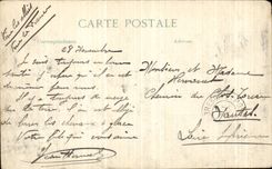 CPA Militaria Battles of the Villers Marne to the Winds Main street