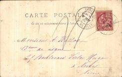 Caballo del caballo de los dragones del uniforme CPA Militaria