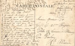 CPA Militaria the Great War 1914le castle of general Lyautey