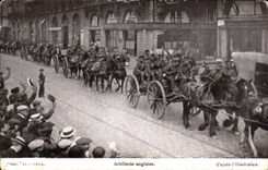 CPA Militaria Guerre 1914 Artillerie anglaise