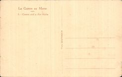 CPA Militaria la guerra en Marruecos Convoi civil tiene Aicha Ain