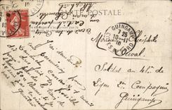 CPA Militaria pleasures of the barracks Lesson of slipper