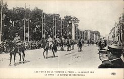 CPA Militaria the festivals of the victory has Paris July 14th 1919 the procession of Castelnau