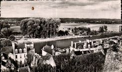 CPSM Saint Aignan La plage Vue generale