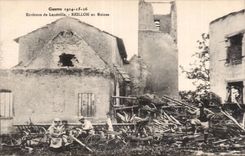 Alrededores de CPA Militaria de Luneville Reillon en ruinas