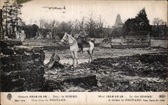 CPA Militaria en la suma una vista del caballo del caballo de Proyard