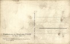 CPA Militaria War of 1914 1918 Funerailles of the marshal Foch March 26th 1929 Music of Coldstream Guards (Angeleterre)