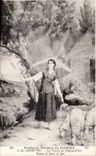 CPA Jeanne d arc peintures murales du Pantheon Paris Lenepveu Vision de Jeanne d arc Moutons Ange Angel