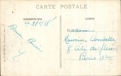 CPA Militaria Nieuport despues del paso del alemAn