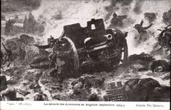 CPA Militaria La deroute des allemands en Argonne (septembre 1914)
