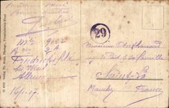 Apposee de la placa conmemorativa de CPA Militaria de los 1914 1915 viejos presos Friedrichsfeld