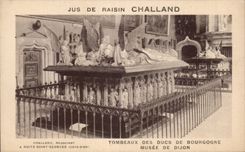 CPA Dijon Tombeau des ducs de Bourgogne Publicite Jus de raison Challand Nuits Saint Georges