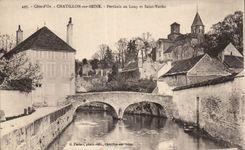 CPA Chatillon on the Seine Perthuis with the wolf and Saint Vorles