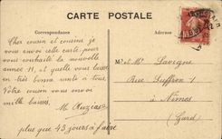 CPA Militaria a camping of hunters Africa in operations