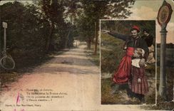 Soldado y nina de CPA Militaria