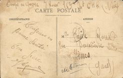 Soldado y nina de CPA Militaria