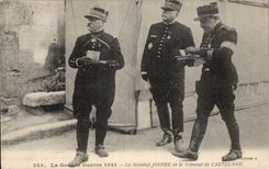 CPA Militaria La grande guerre 1914 Le genral Joffre et le general de Castelnau