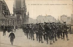 CPA Militaria Guerre de 1914 armo ingles descarga tiene Ostende