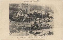 CPA Militaria Museum of armed Room Bugeaud Alphonse de Neuville the chalk pit Episode with the battle of Champigny 1870