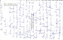 CPA Bourges Garden of town hall