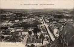 CPA Bourges has flight bird Seen from cathedral