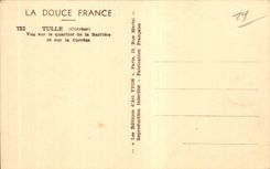 CPA Tulle Seen on the district of the barrier and Correze