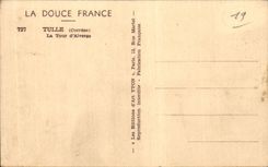 CPA Tulle the tower Alverge