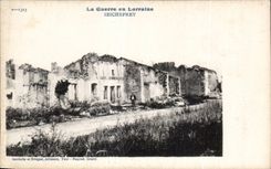 Guerra de CPA Militaria Seicheprey 1914