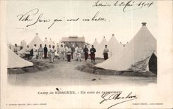 CPA Militaria Camp of Sissonne a corner of camping