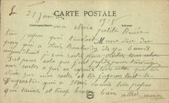 CPA Militaria Soissons contiene bombardees del alemAn