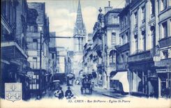 Caen - St Pedro de la iglesia del St Pedro de la calle - CPA
