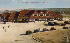 Trouvile Deauville - Train station - CPA