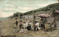 Houlgate - La Plage - Enfants - CPA