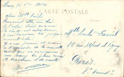 CPA Militaria Reims a street after the bombardment