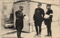 CPA Militaria Guerre de 1914 General de Castelnau Joffre