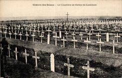 CPA Militaria Guerre de 1914 Chemin des Dames Le cimetiere de Cerny en Laonnois 