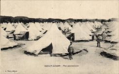 CPA Militaria the large war 1914 Mailly the Camp Panoramic View