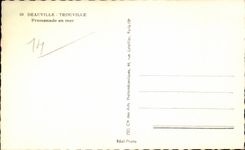 Deauville - Trouville - Walk at sea - CPA