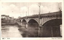 Dax - Bridge on Adour - CPA